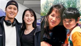 大谷翔平的老婆是日本前女籃球員田中真美子，而昨日他也在IG曬出正面照證實外節猜測。今日再度有網友挖出大谷翔平母親的年輕照，驚呼跟田中真美子超級像。（圖／翻攝自道奇、MLB官方X）