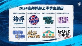 ▲富邦悍將公布上半季主題日。（圖／富邦悍將球團提供）