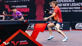 鄭怡靜／李昱諄攜手晉級新加坡女雙冠軍戰。（圖／翻攝自WTT官網）