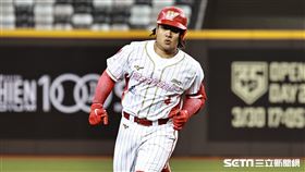 ▲中華職棒35年熱身賽，味全龍指定打擊吉力吉撈．鞏冠在大巨蛋開轟。（圖／記者劉彥池攝影）