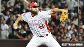 ▲中華職棒35年熱身賽，味全龍先發投手艾璞樂。（圖／記者劉彥池攝影）