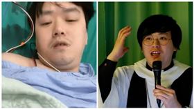 有「姜牧師」之稱的港媒創辦人姜嘉偉在北市街頭遭刺傷。（合成圖／翻攝自姜嘉偉臉書）