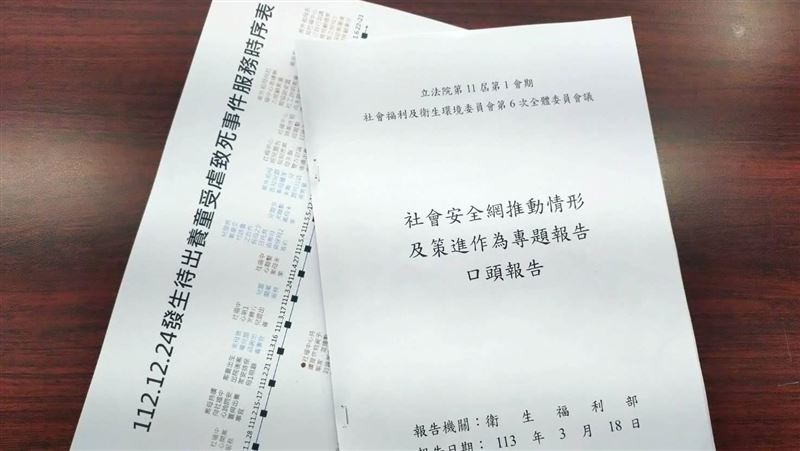 兒虐報告2頁變5頁！衛福部提９大通盤檢討