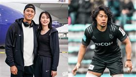 田中真美子的身分也遭起底，父親和哥哥都是橄欖球選手，且日前哥哥田中真一還驚爆「不知妹妹嫁給大谷翔平」。（圖／翻攝自道奇隊X、IG@shinicigram）