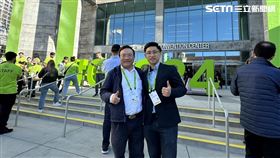 獨家／三立iNEWS直擊輝達年度盛宴！GTC大會巧遇美超微創辦人廖益賢　，右邊是方昱翔 左邊是美超微共同創辦人 廖益賢