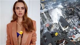 卡拉迪樂芬妮豪宅被燒個精光。（圖／美聯社／達志影像）