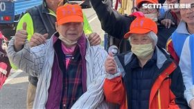 茶水婆跟著白沙屯媽祖進香22年，每年都來煮熱飲給香燈腳。（圖／記者鄭尹翔、林宥村攝影）