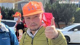 日本大學生鈴木今理朝聖白沙屯媽祖進香。（圖／記者鄭尹翔、林宥村攝影）