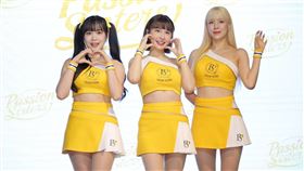 韓籍新成員邊荷律以雙馬尾造型正式亮相。（圖／記者鄭孟晃攝影）