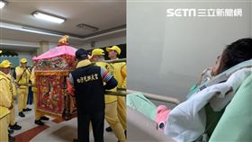 白沙屯媽祖今晚駐轎在台中大肚的興農公司王田場，明日是否會停轎在彰化秀傳醫院，為小姊妹賜福，備受關注。（圖／翻攝自YouTube-白沙屯媽祖網路電視台頻道）