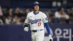 ▲大谷翔平20日晚間將在首爾進行海外開幕戰，球迷揚言在高尺巨蛋引爆炸彈。（圖／美聯社／達志影像）