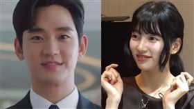 金秀賢模仿秀智的「必殺牙齦笑」。（圖／翻攝自theqoo）