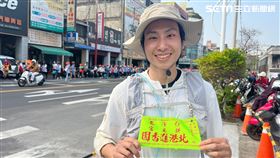 八點檔小男神鄭宇翔初體驗白沙屯媽祖進香。（圖／記者鄭尹翔、林宥村攝影）
