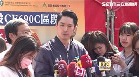 ▲蔣萬安出席捷運北環段CF690C區段標開工典禮受訪