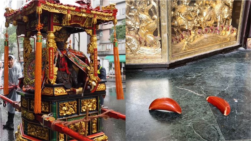 擲出130年來首見「立筊」！廟方急尋人了