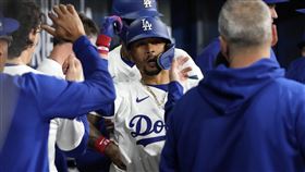 ▲貝茲（Mookie Betts）單場4安6分打點，道奇得11分贏不了教士。（圖／美聯社／達志影像）