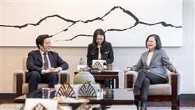 蔡英文接見「全球台灣研究中心（GTI）訪問團」（圖／總統府提供）
