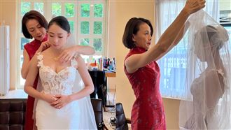 女兒杜蕾今出嫁　柯淑勤叮嚀女婿全場哭了