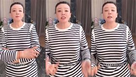 張蘭狂護子喊：「汪小菲是正義好人！」。（組合圖／翻攝自微博）