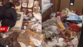 中國4名男女入住飯店，衛生習慣十分糟糕。（圖／翻攝自網易新聞、椒點視頻）