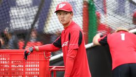 ▲味全龍游擊手劉俊緯，去年二軍都沒有出賽經驗，今年熱身賽受到重用。（圖／味全龍提供）