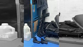 楊嫌在留言區亮出3把作案用槍枝。（圖／翻攝自當事者臉書）