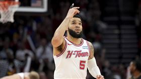 ▲范維特（Fred VanVleet）全場投進10顆3分，其中7顆集中在上半場。（圖／美聯社／達志影像）