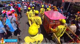白沙屯媽祖鑾轎4小時行進10公里。（圖／翻攝自白沙屯媽祖網路電視台YT）