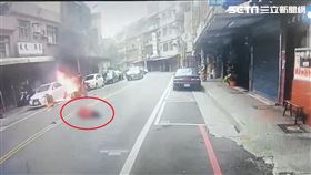 新竹縣,新埔鎮,酒駕,騎士,老婦,火燒車