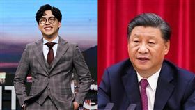 賀瓏、習近平。（圖／翻攝自賀瓏臉書、新華網）