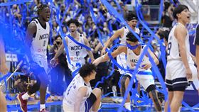 政治大學冠軍戰以92：59擊敗健行科大，完成UBA男一級4連霸。（圖／大專體總提供）