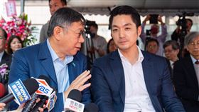 柯文哲、蔣萬安出席清華大學月涵堂開工典禮。（圖／民眾黨提供）