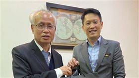 幣安執行長Richard Teng協同幣安全球團隊代表拜訪臺灣高等檢察署，與臺高檢署檢察長張斗輝會面交流。（圖／幣安提供）