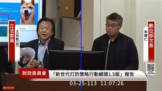 不滿政府打詐！王世堅質詢怒喊時間暫停