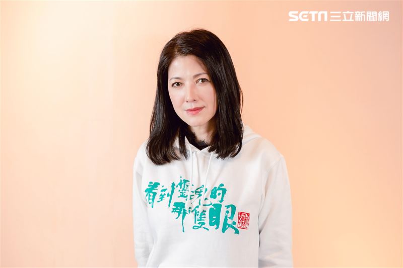 陳明真三立新聞網專訪。（圖／記者楊澍攝影）