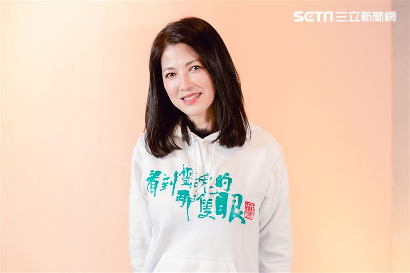 陳明真三立新聞網專訪。（圖／記者楊澍攝影）