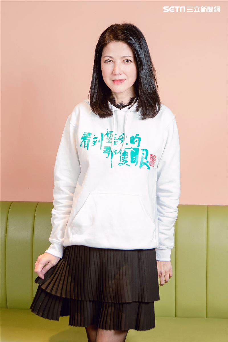 陳明真三立新聞網專訪。（圖／記者楊澍攝影）