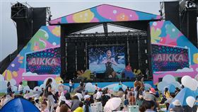 AI練習生Aikka於實體活動中與民眾互動、表演