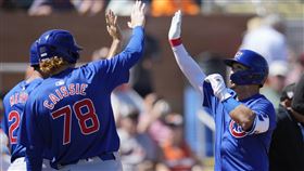 ▲鈴木誠也熱身賽雙響砲！近3戰敲3轟。（圖／美聯社／達志影像）