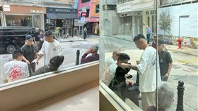 ▲網巧遇余文樂排隊買咖啡。（圖／翻攝自小紅書）