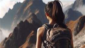 女大生,女生,爬山（圖／AI生成）