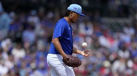 ▲今永昇太熱身賽4場出賽12.2局投球飆25K。（圖／美聯社／達志影像）