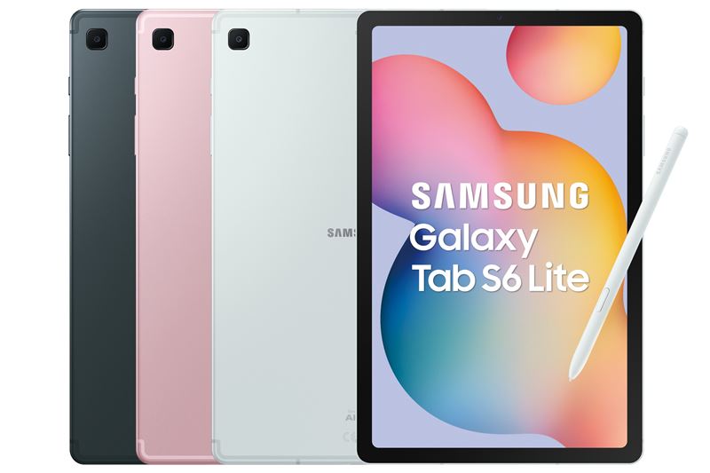 Galaxy Tab S6 Lite (2024)共推出心動綠、粉出色、灰常酷三種顏色。（圖／台灣三星提供）