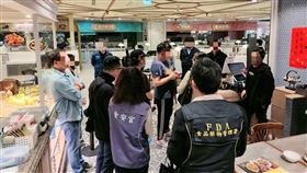 台北市衛生局前往寶林茶室稽查。（圖／北市府提供）