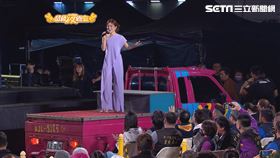 ▲林姍準備一台粉紅貨卡到現場，場面相當壯觀（圖／超級夜總會）