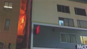 「點水樓」28日凌晨驚傳火警。（圖／翻攝自記者爆料網）