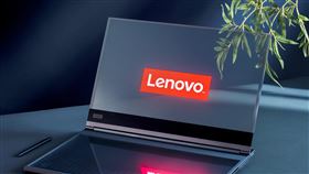 聯想Lenovo ThinkBook 透明螢幕概念筆電。（圖／聯想提供）
