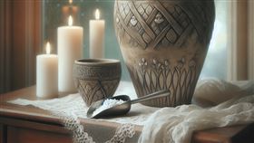 骨灰，火化（圖／AI製圖）