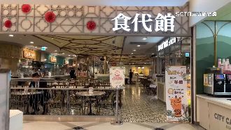 獨／寶林風暴影響　美食街用餐時間空蕩蕩