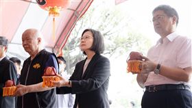 蔡英文出席「新竹縣褒忠亭113年義民爺春祭大典」（圖／總統府提供）